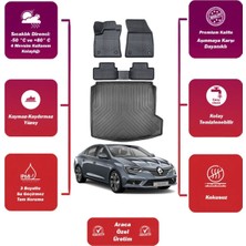 Renault Megane 4 2025 Model Sağ Kulak Bagaj Havuzu+4d Araca Özel Havuzlu Paspas Takımıı Maxii