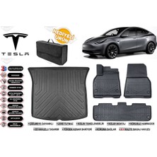 Tesla Model Y 2021 Model Bagaj Havuzu+Paspas Seti Profesyonel Serisi Hediyeli