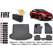 Fiat Egea Sedan 2017 Model Bagaj Havuzu+Paspas Seti Profesyonel Serisi Hediyeli