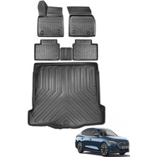 Ford Focus Sedan 2019 Model Ince Stepneli Bagaj Havuzu+Araca Özel Üretim 3D Havuzlu Paspas