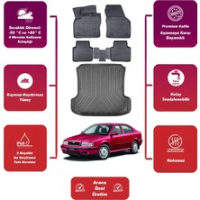Skoda Octavia 2000 Model Bagaj Havuzu+4d Araca Özel Havuzlu Paspas Takımıı Maxii