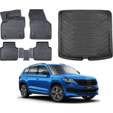 Skoda Kodiaq 2021 Model Bagaj Havuzu Paspas Takımı Maxi Eva Serisi