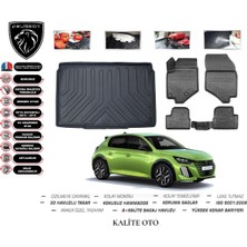 Peugeot 208 2020 Model 3D Bagaj Havuzu+4d Havuzlu Paspas Setii