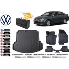 Volkswagen Jetta 2007 Model Bagaj Havuzu+Paspas Seti Profesyonel Serisi Hediyeli