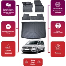 Volkswagen Caddy 2016 Model Bagaj Havuzu+4d Araca Özel Havuzlu Paspas Takımıı Maxii