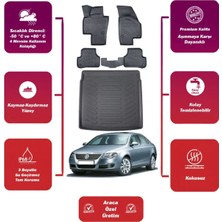 Volkswagen Passat B6 2007 Model Bagaj Havuzu+4d Araca Özel Havuzlu Paspas Takımıı Maxii