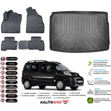 Citroen Nemo 2016 Model Esnek Bagaj Havuzu Araca Özel Siyah Paspas Takımı