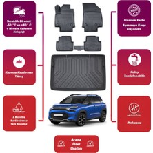 Citroen C3 Aircross 2022 Model Üst Bagaj Havuzu+4d Araca Özel Havuzlu Paspas Takımıı Maxii