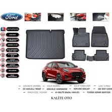 Ford Puma 2023 Uyumlu Model 3D Bagaj Havuzu+4d Havuzlu Paspas Seti