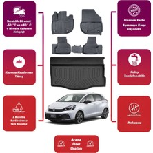 Honda Jazz 2025 Model Bagaj Havuzu+4d Araca Özel Havuzlu Paspas Takımıı Maxii
