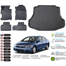 Honda Civic 2008 Model Esnek Bagaj Havuzu Araca Özel Siyah Paspas Takımı
