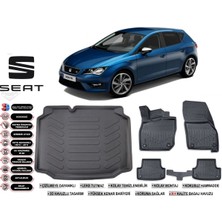 Seat Leon 2019 Model Bagaj Havuzu Araca Özel Siyah Kokusuz Havuzlu Paspas Takımı