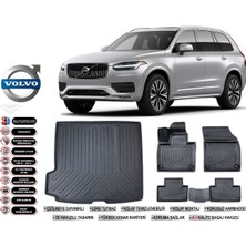 Volvo  XC90 2024 Model Bagaj Havuzu Araca Özel Siyah Kokusuz Havuzlu Paspas Takımı