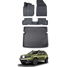Dacia Duster 4x4 2022 Model Bagaj Havuzu Araca Özel Siyah Paspas Takımı