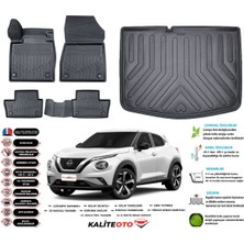 Nisan Juke 2022 Model Alt Esnek Bagaj Havuzu Paspası Araca Özel Siyah Kokusuz Paspas Takımı