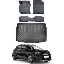 Kia Stonic 2018 Model Bagaj Havuzu Araca Özel Siyah Paspas Takımı