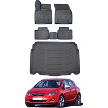 Opel Astra J Hb 2013 Model Bagaj Havuzu Araca Özel Siyah Paspas Takımı
