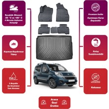 Fiat Fiorino 2014 Model Bagaj Havuzu+4d Araca Özel Havuzlu Paspas Takımıı Maxii