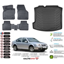 Volkswagen Bora 2005 Model Esnek Bagaj Havuzu Araca Özel Siyah Paspas Takımı