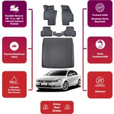 Volkswagen Passat B7 2013 Model Bagaj Havuzu+4d Araca Özel Havuzlu Paspas Takımıı Maxii