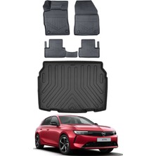 Opel Astra L 2021 Model Alt Bagaj Havuzu Araca Özel Siyah Paspas Takımı