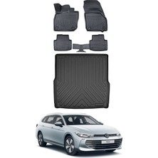 Volkswagen Passat B9 2025 Model Bagaj Havuzu Araca Özel Siyah Paspas Takımı