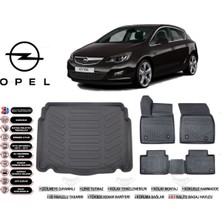 Opel Astra J Hb 2009 Model Bagaj Havuzu Araca Özel Siyah Kokusuz Havuzlu Paspas Takımı