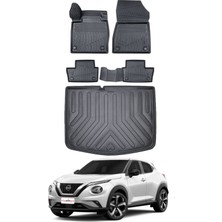 Nisan Juke 2025 Model Alt Bagaj Havuzu Araca Özel Siyah Paspas Takımı