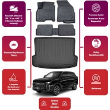 Jaecoo J7 2024 Model Kalın Stepneli Bagaj Havuzu+4d Araca Özel Havuzlu Paspas Takımıı Maxii