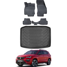 Seat Ateca 4x4 2022 Model Bagaj Havuzu Araca Özel Siyah Paspas Takımı