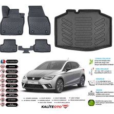 Seat Ibıza 2017 Model Esnek Bagaj Havuzu Araca Özel Siyah Paspas Takımı