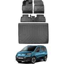 Fiat Doblo 2024 Model Bagaj Havuzu Araca Özel Siyah Paspas Takımı