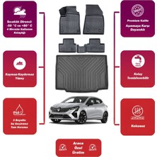Renault Clio 5 2022 Model Bagaj Havuzu+4d Araca Özel Havuzlu Paspas Takımıı Maxii