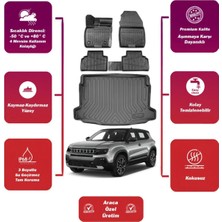 Jeep Avenger 2024 Model Üst Bagaj Havuzu+4d Araca Özel Havuzlu Paspas Takımıı Maxii