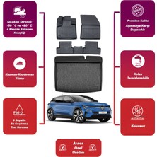 Renault Megane E-Tech 2024 Model Bagaj Havuzu+4d Araca Özel Havuzlu Paspas Takımıı Maxii