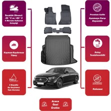 Mercedes E Serisi W214 2024 Model Bagaj Havuzu+4d Araca Özel Havuzlu Paspas Takımıı Maxii