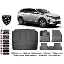 Peugeot 3008 2018 Model Alt Bagaj Havuzu Araca Özel Siyah Ekstra Havuzlu Paspas Takımı