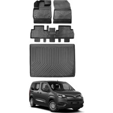 Toyota Proace Cıty 2025 Model Bagaj Havuzu Araca Özel Siyah Paspas Takımı