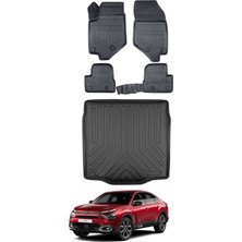 Citroen C4X 2025 Model Bagaj Havuzu Araca Özel Siyah Paspas Takımı