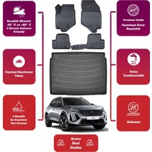 Peugeot 2008 2020 Model Üst Bagaj Havuzu+4d Araca Özel Havuzlu Paspas Takımıı Maxii