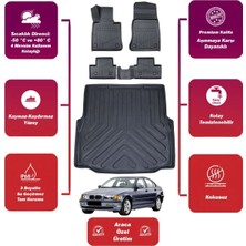 Bmw 3 Serisi E46 1999 Model Bagaj Havuzu+4d Araca Özel Havuzlu Paspas Takımıı Maxii