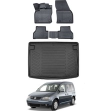 Volkswagen Caddy 2008 Model Bagaj Havuzu Araca Özel Siyah Paspas Takımı