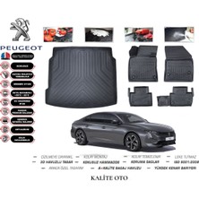 Peugeot 508 2021 Model 3D Bagaj Havuzu+4d Havuzlu Paspas Setii