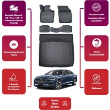 Volvo S90 2018 Model Bagaj Havuzu+4d Araca Özel Havuzlu Paspas Takımıı Maxii