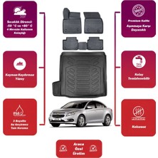 Cruze Sedan 2013 Tek Kulak 3D Bagaj Havuzu+4d Araca Özel Havuzlu Paspas Takımıı Maxii