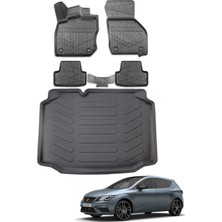 Seat Leon 2019 Model Bagaj Havuzu+Araca Özel Üretim 3D Havuzlu Paspas