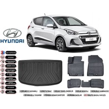 Hyundai I10 2015 Model Bagaj Havuzu Araca Özel Siyah Kokusuz Havuzlu Paspas Takımı