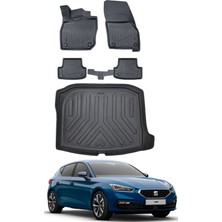 Seat Leon 2025 Model Bagaj Havuzu Araca Özel Siyah Paspas Takımı