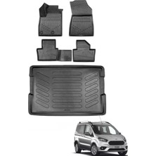 Ford Courier 2020 Model Bagaj Havuzu+Araca Özel Üretim 3D Havuzlu Paspas