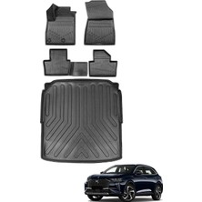 Ds 7 Crossback 2019 Model Alt Kademe Bagaj Havuzu+Araca Özel Üretim 3D Havuzlu Paspas